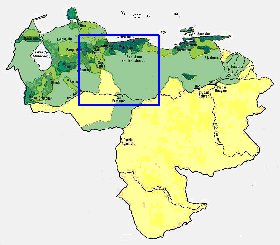 carte de de la densite de population Venezuela