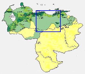 carte de de la densite de population Venezuela