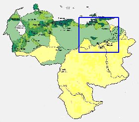 carte de de la densite de population Venezuela