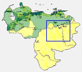 carte de de la densite de population Venezuela