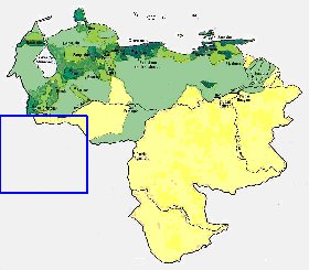 carte de de la densite de population Venezuela