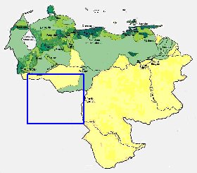 mapa de de densidade populacional Venezuela