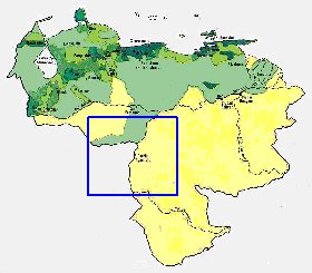 mapa de de densidade populacional Venezuela