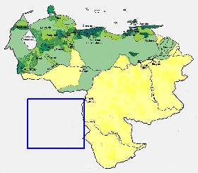 mapa de de densidade populacional Venezuela