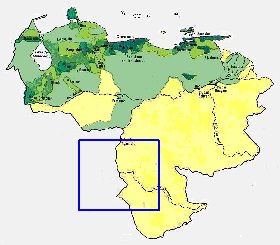 mapa de de densidade populacional Venezuela