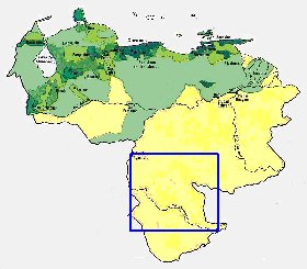 mapa de de densidade populacional Venezuela