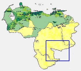 mapa de de densidade populacional Venezuela