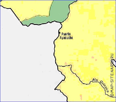 mapa de de densidade populacional Venezuela