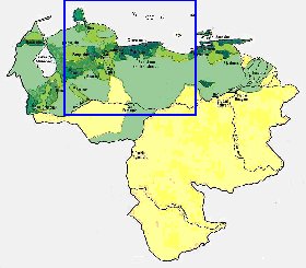 carte de de la densite de population Venezuela