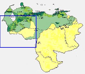 mapa de de densidade populacional Venezuela