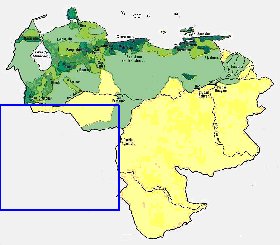 mapa de de densidade populacional Venezuela