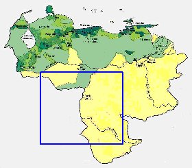 mapa de de densidade populacional Venezuela