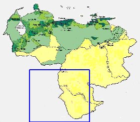 mapa de de densidade populacional Venezuela