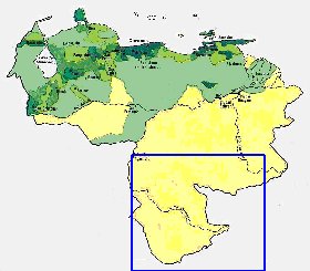 mapa de de densidade populacional Venezuela