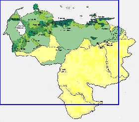 carte de de la densite de population Venezuela