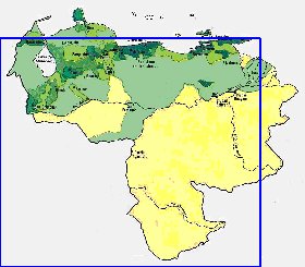 mapa de de densidade populacional Venezuela