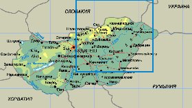 Fisica mapa de Hungria