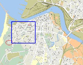 mapa de Ventspils