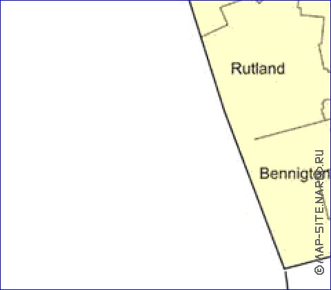 Administratives carte de Vermont