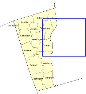Administratives carte de Vermont