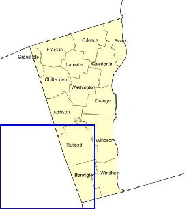 Administratives carte de Vermont