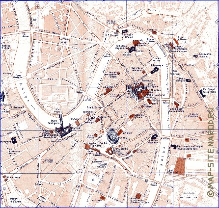 mapa de Verona em italiana