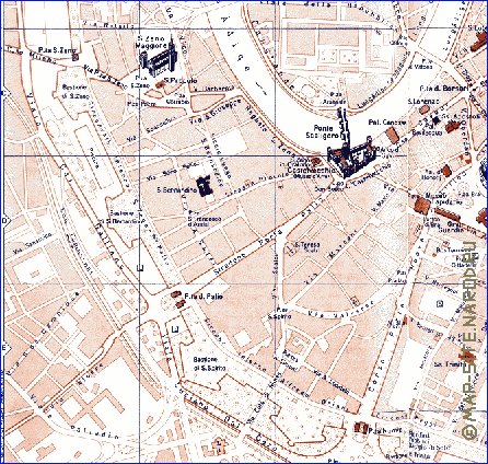 mapa de Verona em italiana