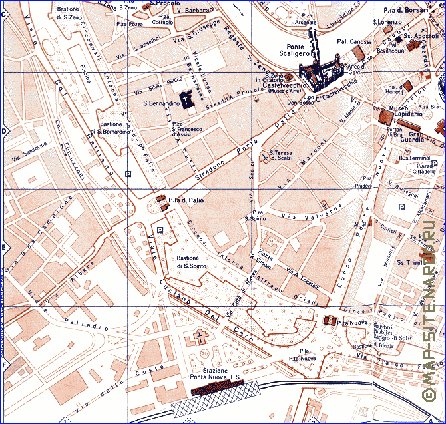 mapa de Verona em italiana