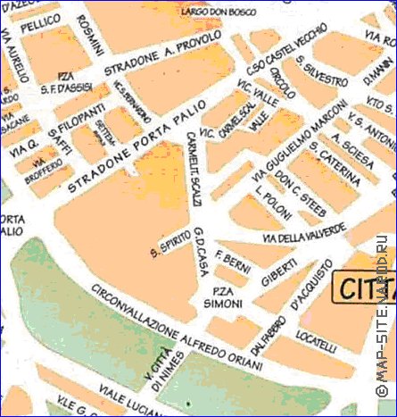 mapa de Verona