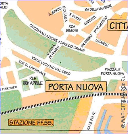 mapa de Verona