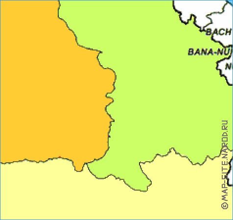 Administrativa mapa de Vietname em ingles