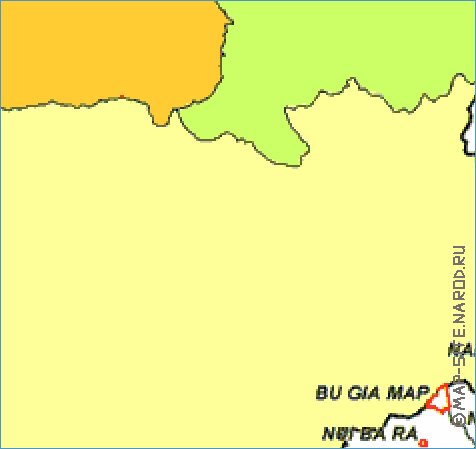 Administrativa mapa de Vietname em ingles