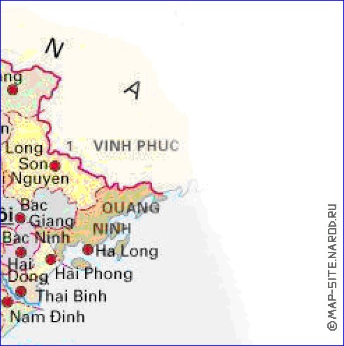 Administrativa mapa de Vietname