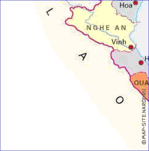 Administrativa mapa de Vietname