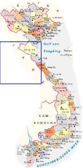 Administrativa mapa de Vietname