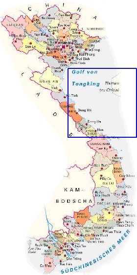 Administrativa mapa de Vietname