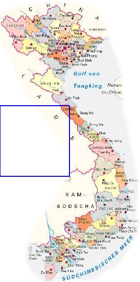 Administrativa mapa de Vietname