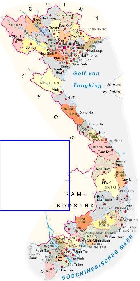 Administrativa mapa de Vietname