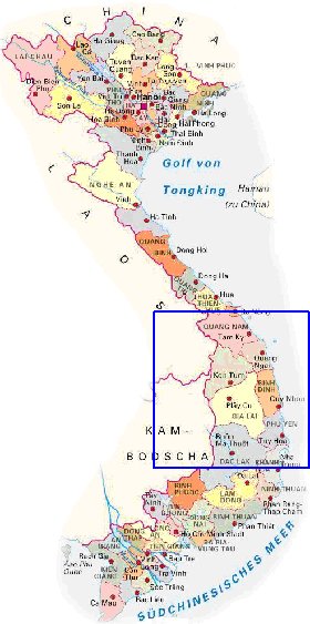 Administrativa mapa de Vietname