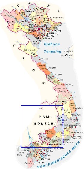 Administrativa mapa de Vietname