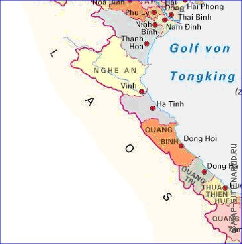 Administrativa mapa de Vietname