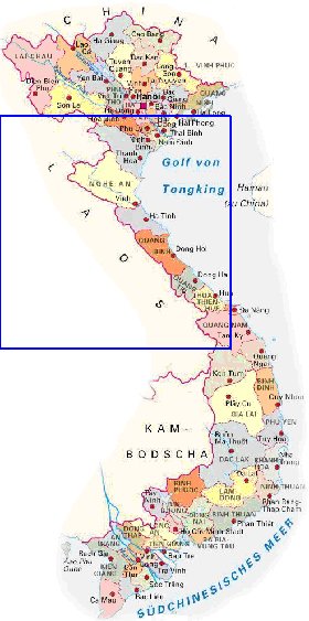 Administrativa mapa de Vietname