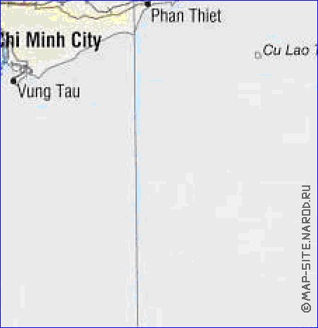 carte de Viet Nam en anglais