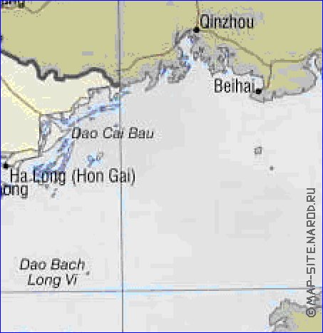 carte de Viet Nam en anglais