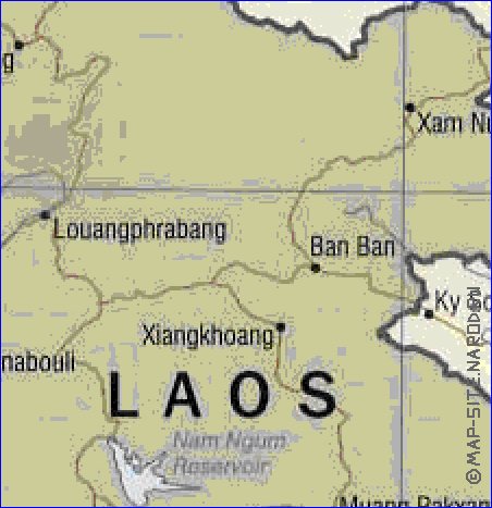 carte de Viet Nam en anglais