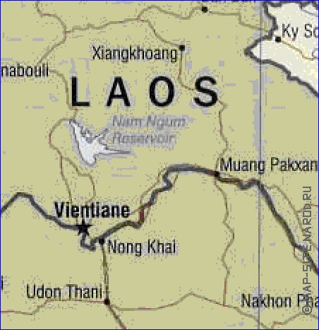 mapa de Vietname em ingles