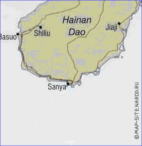 carte de Viet Nam en anglais