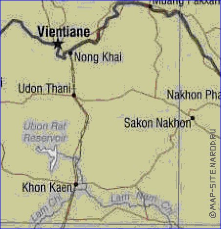 carte de Viet Nam en anglais