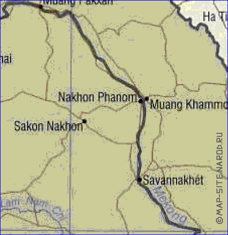 carte de Viet Nam en anglais