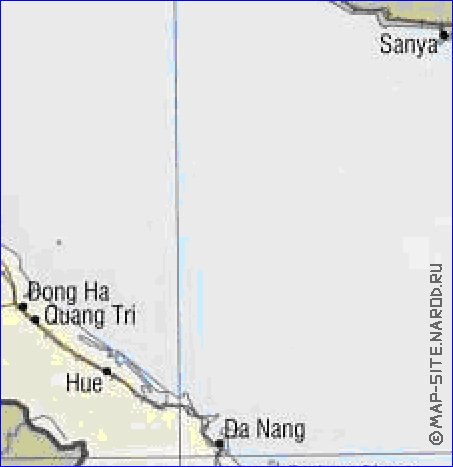 carte de Viet Nam en anglais